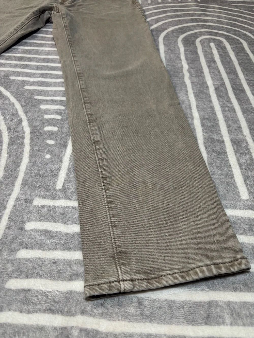 Abercrombie & Fitch Jeans, Slim Straight, 30x32, Gray Grey, Beige, NWOT